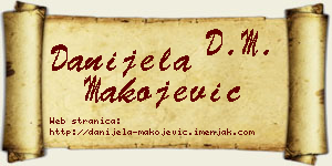 Danijela Makojević vizit kartica